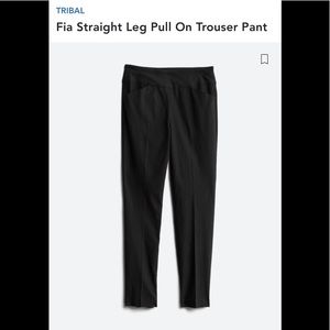 Tribal Fia size 4 straight pull on trouser - black